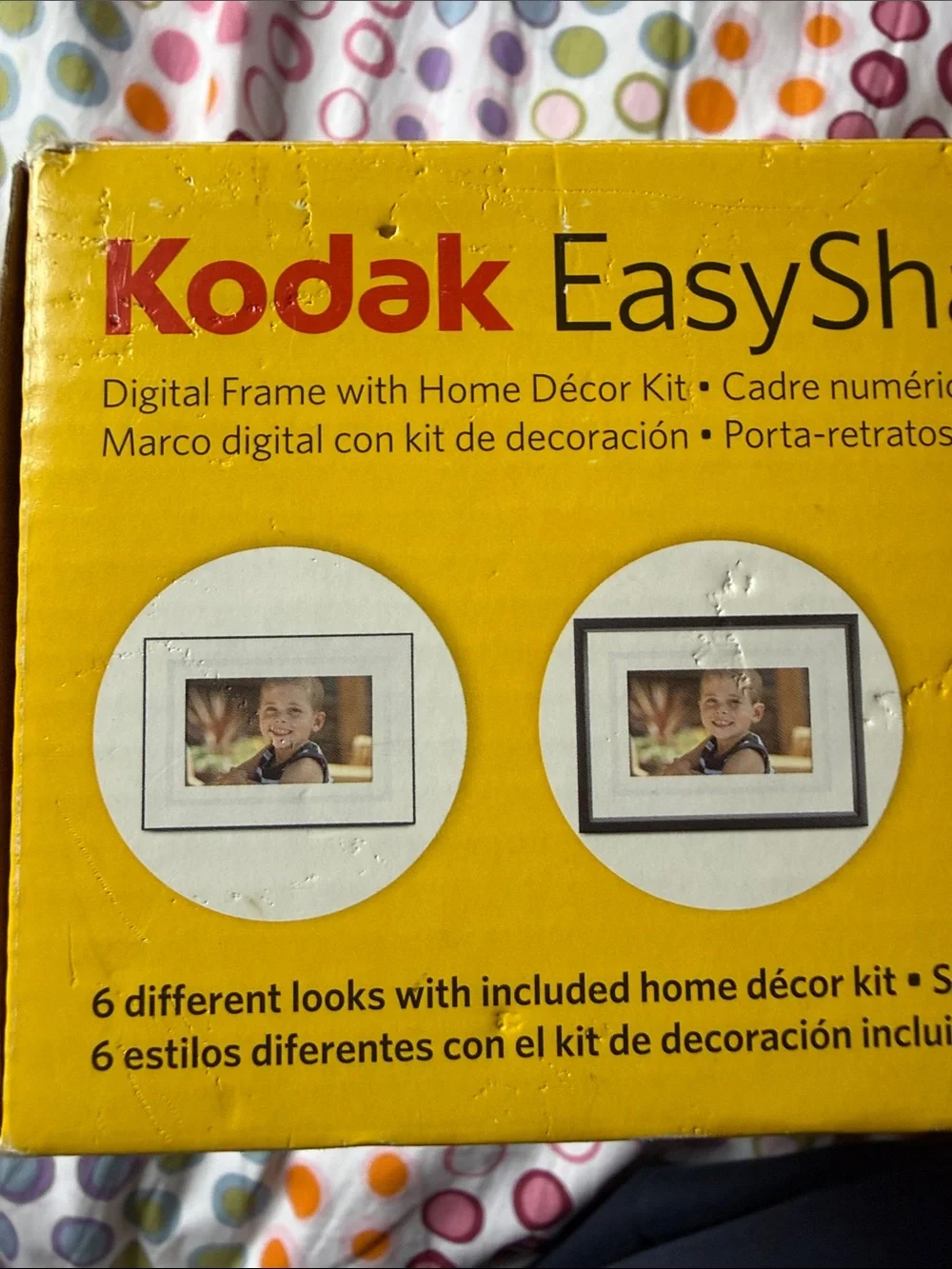 Kodak EasyShare P720 Digital Photo Frame w/Home Decor Kit Y2K Retro- Non WiFi
